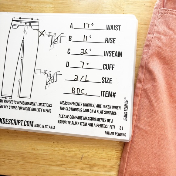 Chico's Cantaloupe 2 Piece Denim Set Size 2/L Jean Jacket Ankle Pants Stretch - Picture 11 of 14